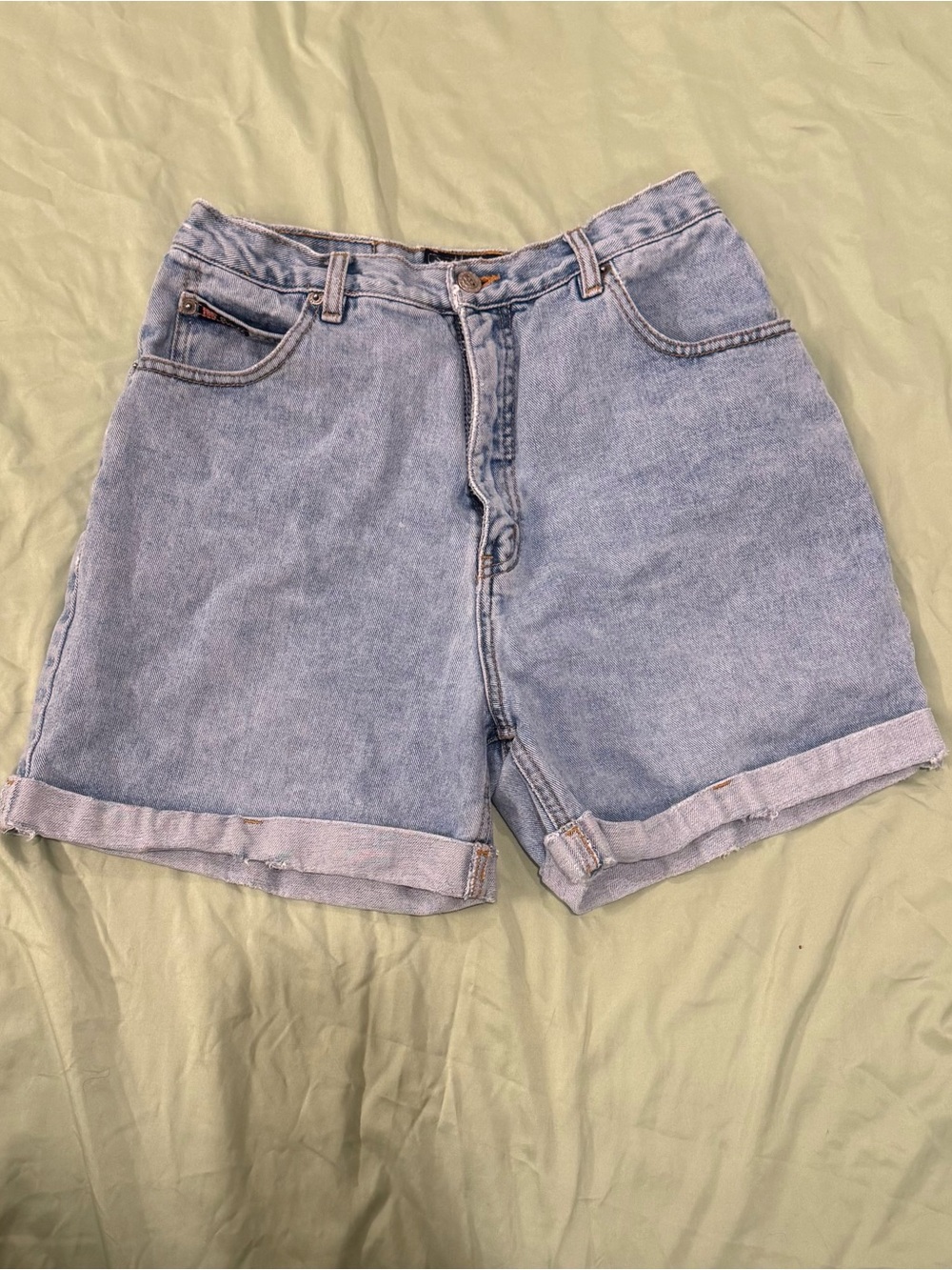 Vintage Route 66 High Wasted Denim Shorts
